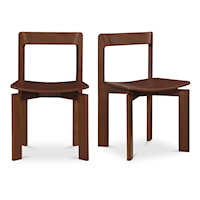 Contemporary Side Dining Chair with Open Back