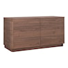 Moe's Home Collection Round Off 6-Drawer Dresser