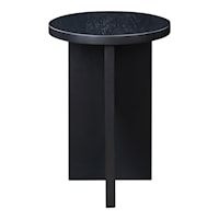 Contemporary Solid Oak Accent Table
