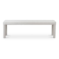 Contemporary Fully Upholstered Dining Bench