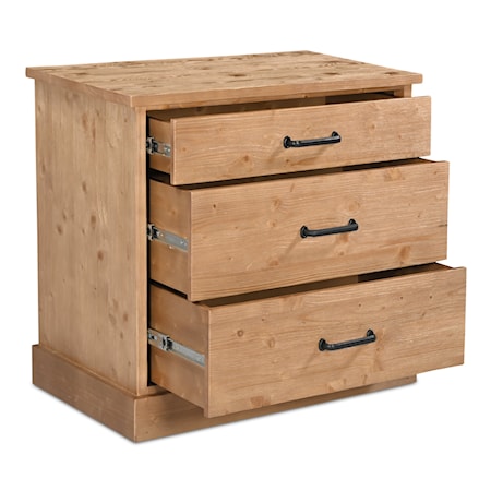 3-Drawer Nightstand