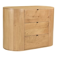 Contemporary 3-Drawer Dresser with Soft Close Glides