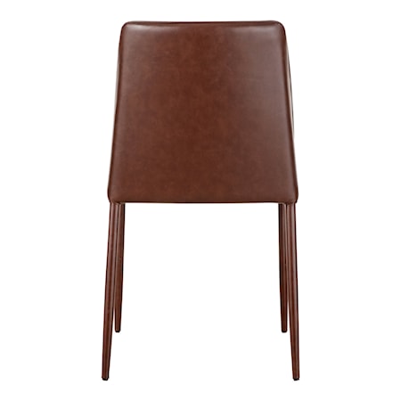 Smoked Cherry Vegan Leather Dining Chair