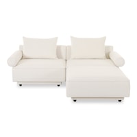 Contemporary 3-pc. Sectional with Ottoman