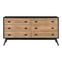 Rustic 6-Drawer Dresser