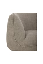Moe's Home Collection Zeppelin Contemporary Speckled Pumice Corner Chair