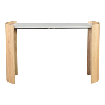 Contemporary Marble Tabletop Console Table