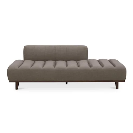 Mid-Century Modern Soft Taupe Daybed