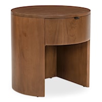 Contemporary 1-Drawer Nightstand with Felt-Lined Drawer