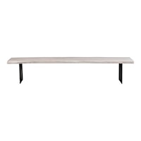 Contemporary Wood Dining Bench