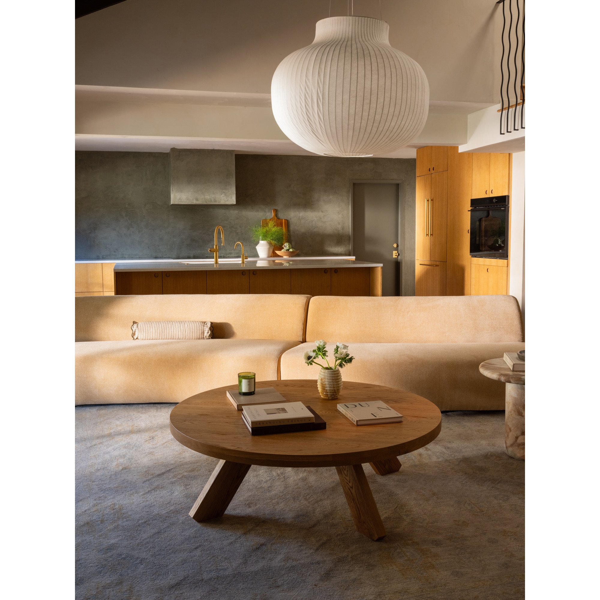 Moe's Home Collection Naomi Concave Sofa