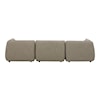 Moe's Home Collection Zeppelin 4-Piece Speckled Pumice Modular Sectional 