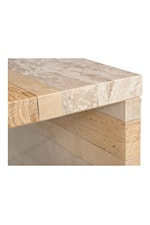 Moe's Home Collection Rosa Contemporary Accent Table with Natural Marble