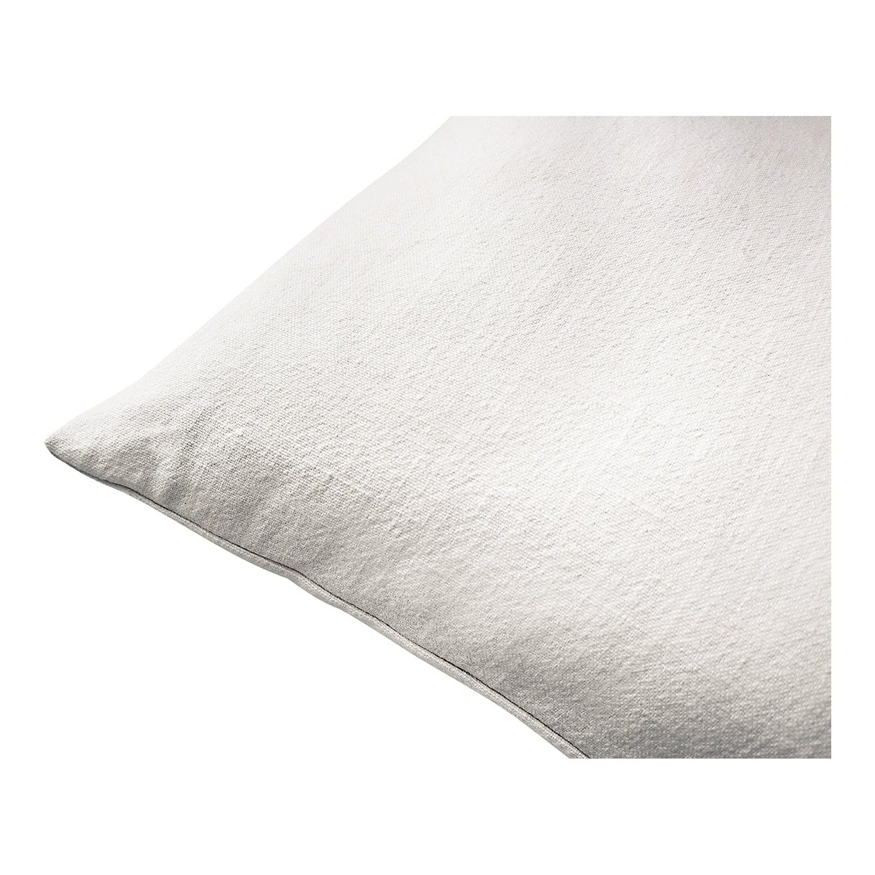 Moe's Home Collection Prairie Prairie Pillow Linen White
