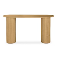 Contemporary Oval Console Table