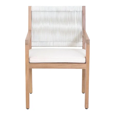 Contemporary Outdoor Dining Arm Chair