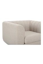 Moe's Home Collection Rosy Contemporary Accent Chair with Channel Tufting