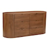 Moe's Home Collection Theo 6-Drawer Dresser