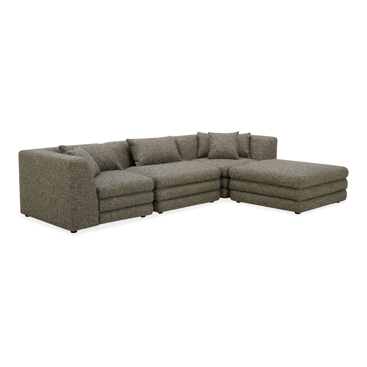 Moe's Home Collection Lowtide 4-Piece Sectional Sofa