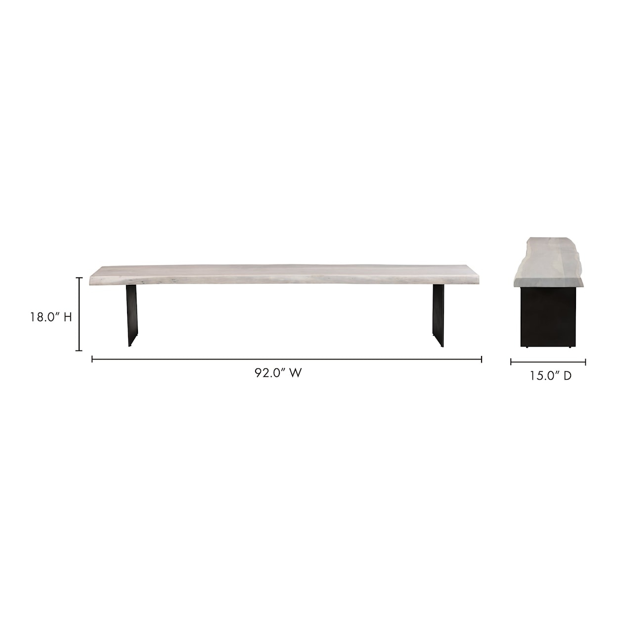 Moe's Home Collection Evans Dining Bench
