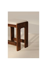 Moe's Home Collection Ashby Contemporary Stool with Detailed Wood Joinery