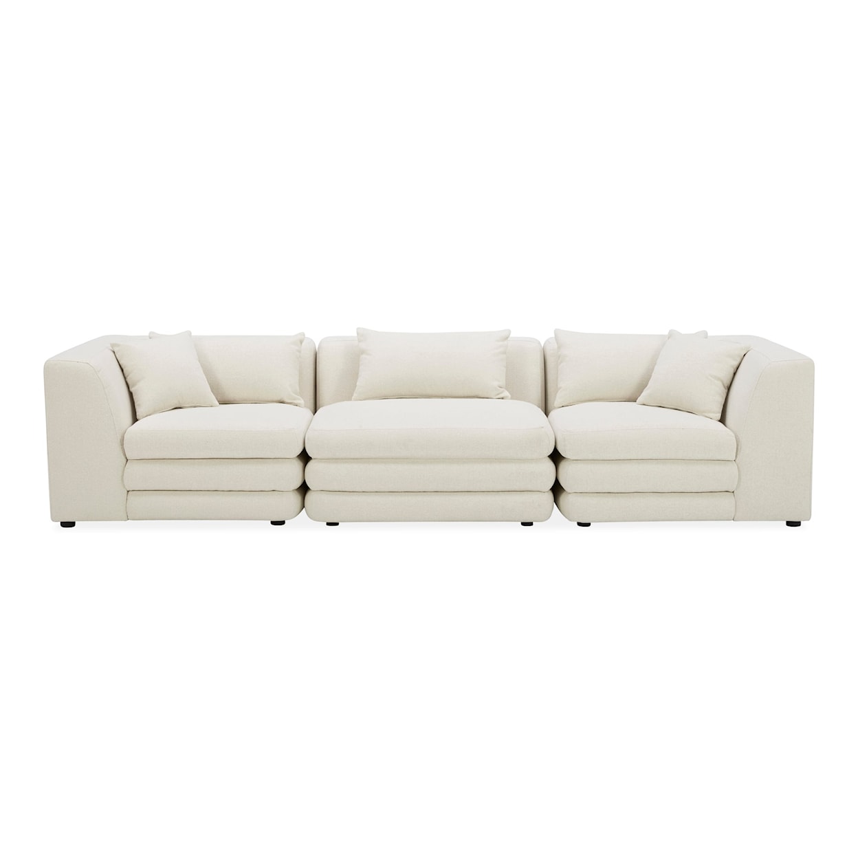 Moe's Home Collection Lowtide 3-Piece Sectional Sofa