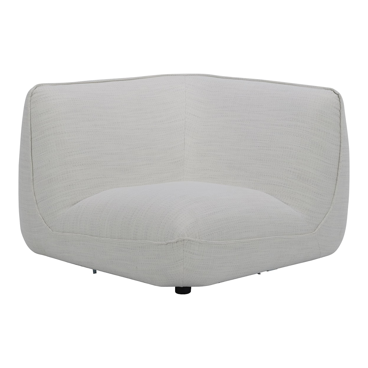 Moe's Home Collection Zeppelin Stone White Corner Chair