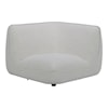 Moe's Home Collection Zeppelin Stone White Corner Chair