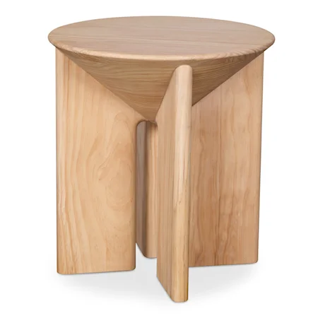 Contemporary Solid Pine Accent Table with Kiln-Dried Frame