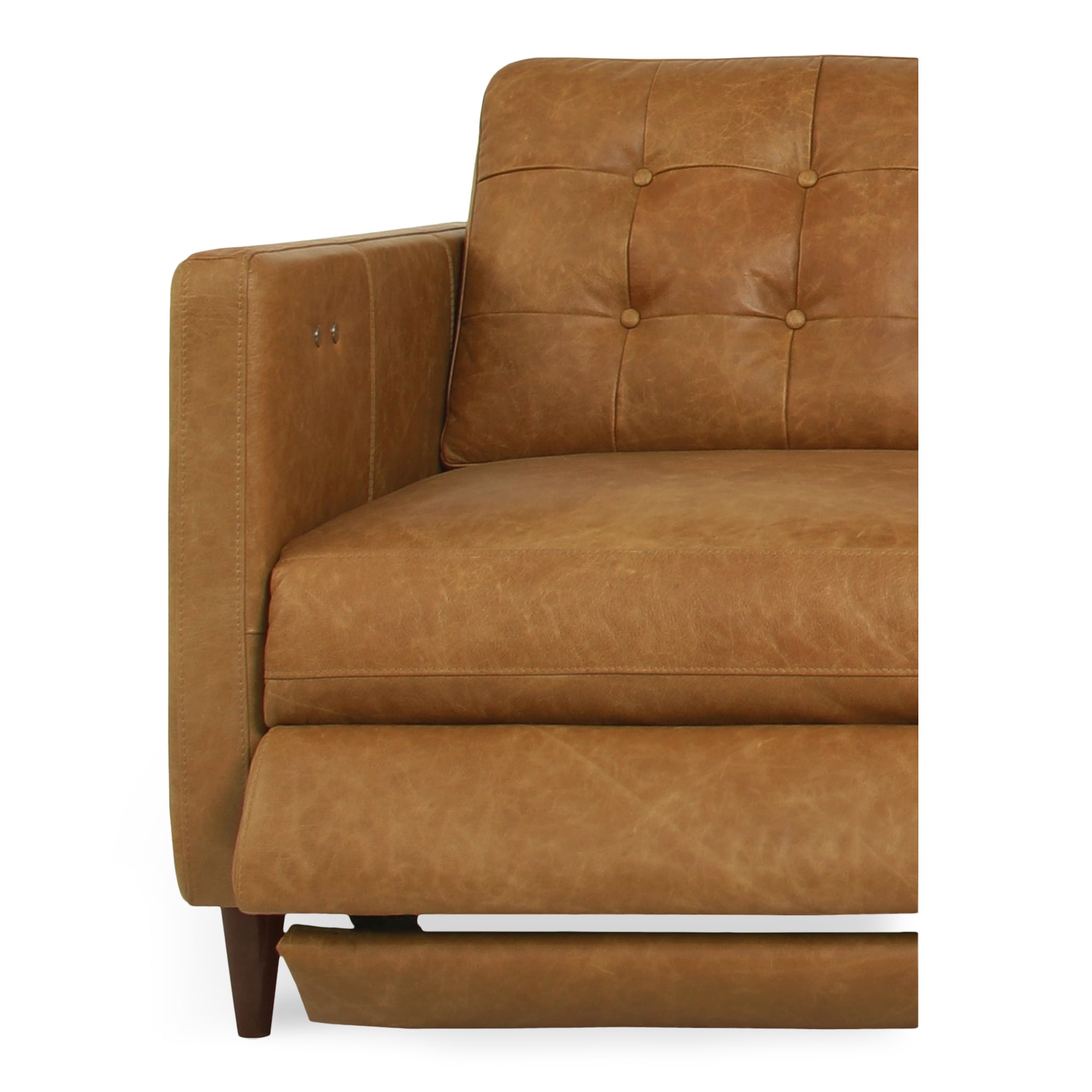 Moe's Home Collection Bridgers Leather Power Reclining Sofa