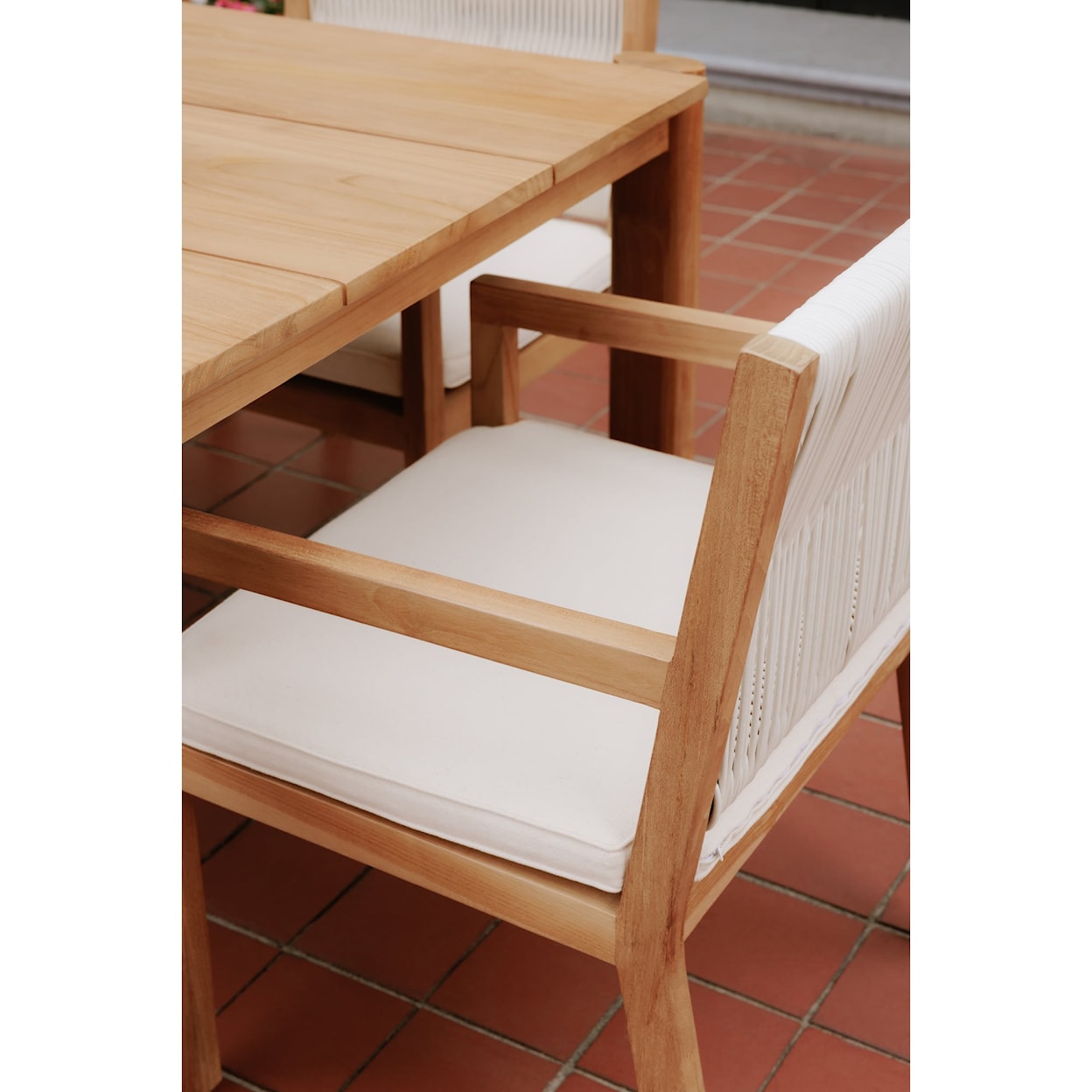 Moe's Home Collection Luce Outdoor Dining Arm Chair