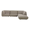 Moe's Home Collection Zeppelin 4-Piece Speckled Pumice Modular Sectional 