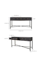 Moe's Home Collection Mako Transitional 2-Drawer Console Table