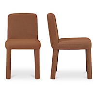 Contemporary Fully Upholstered Dining Chair Set
