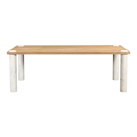 Contemporary Dining Table with Marble Legs