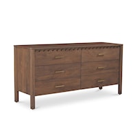 Contemporary 6-Drawer Dresser with Soft-Close Drawers