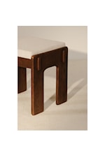 Moe's Home Collection Ashby Contemporary Dining Chair with Detailed Wood Joinery