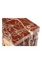 Moe's Home Collection Rosa Contemporary Accent Table with Natural Marble