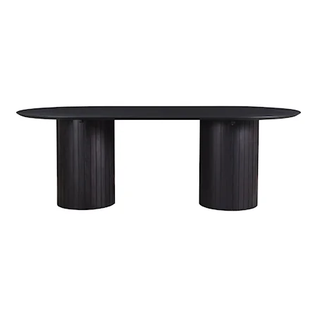 Contemporary Solid Acacia Wood Dining Table