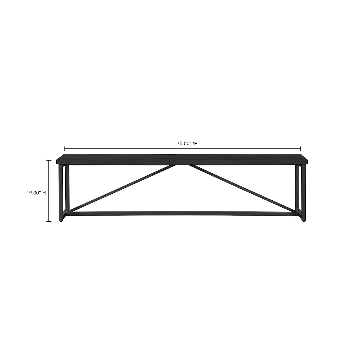 Moe's Home Collection Sierra Bench