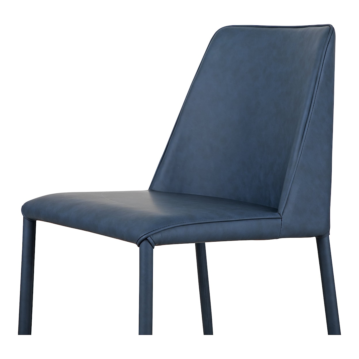 Moe's Home Collection Nora Ocean Cavern Grey Vegan Leather Dining Chair