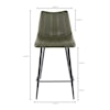 Moe's Home Collection Alibi Counter-Height Bar Stool