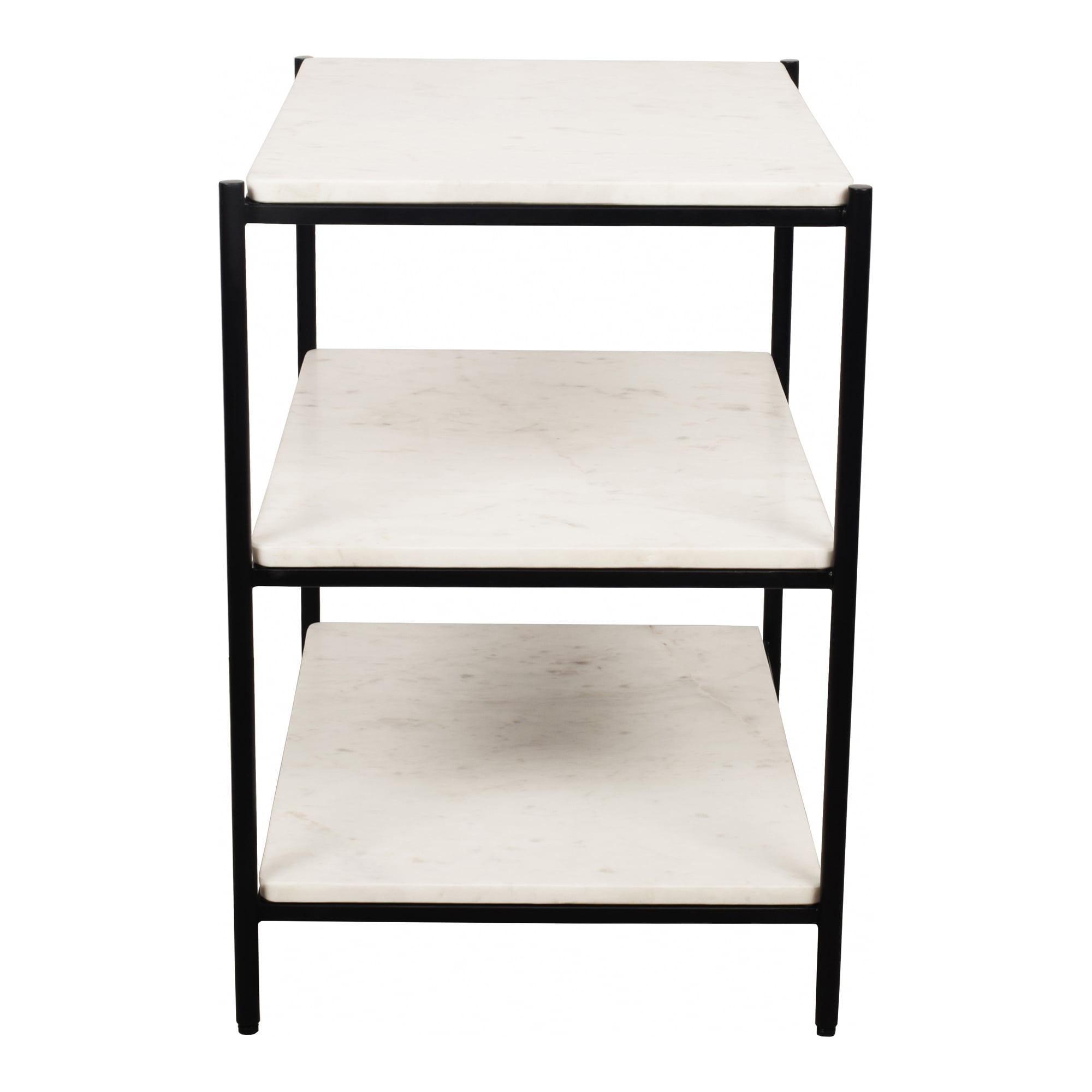 White Marble Top Nightstand