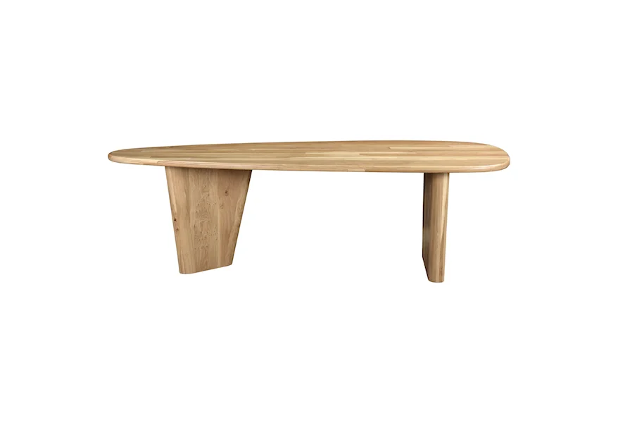 Appro White Oak Dining Table by Moe's Home Collection at Fashion Furniture