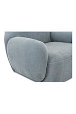 Moe's Home Collection Hazel Contemporary Lounge Chair with Curved Arms