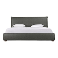 Contemporary Vegan Leather King Bed