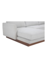 Moe's Home Collection Vernon Transitional Left Chaise Sofa with Plinth Base