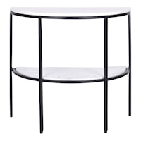 Contemporary Side Table with Marble Tops