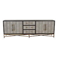 Transitional Large Solid Oak Sideboard