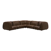 Mid-Century Modern 5-Piece Sectional Sofa